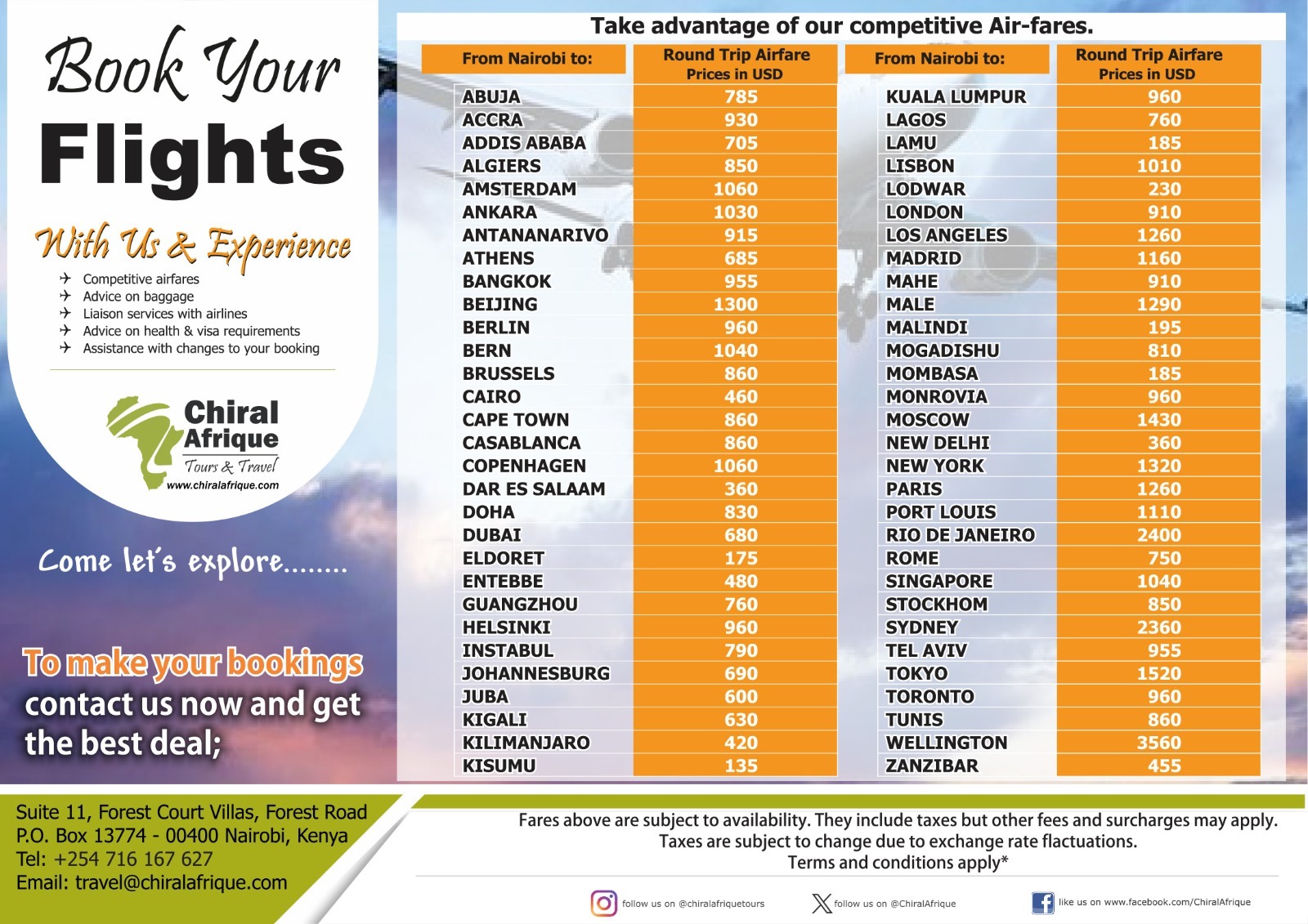 FLIGHT FARES