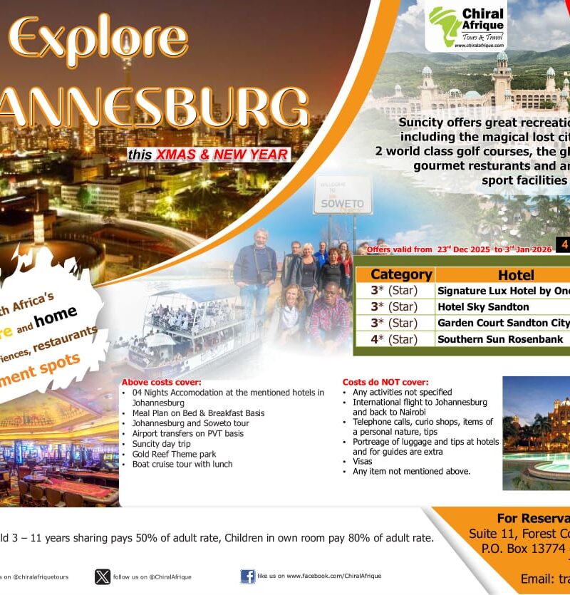 Experience Johannesburg, home to culture, urban restaurants and entertainment spots.