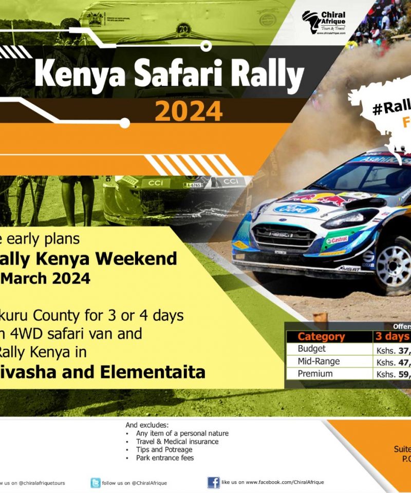 Safari Rally 2024 event from 28th to 31st March