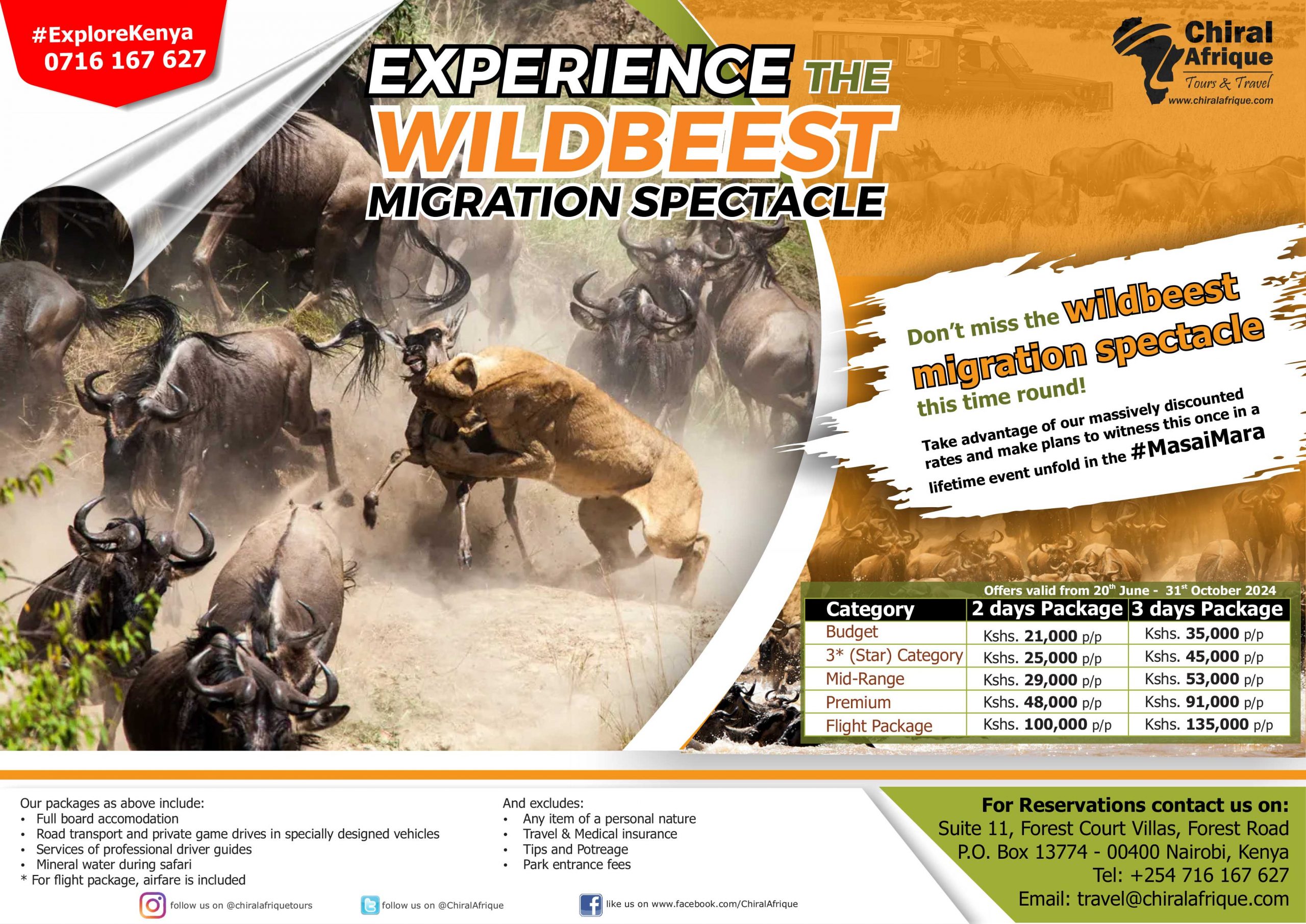 Don't miss the wildebeest migration in the Masai Mara 2024