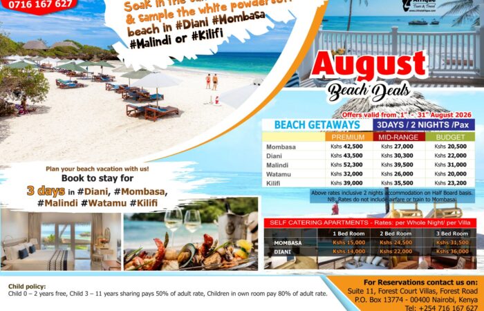 August Beach Holidays