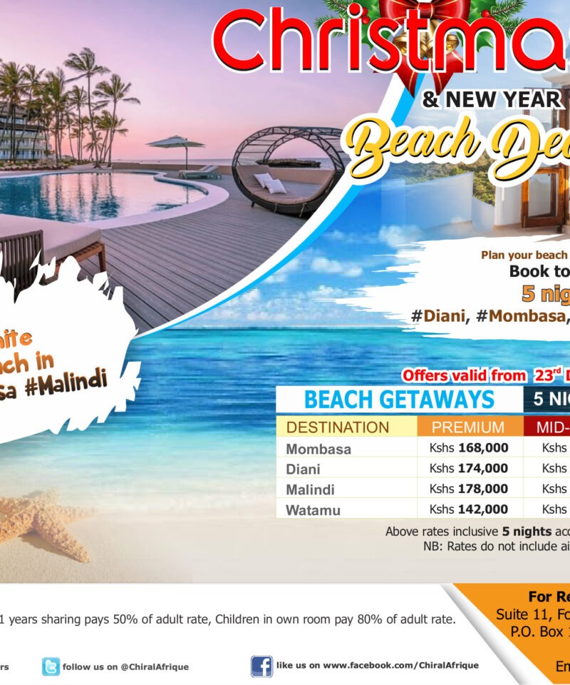 Christmas and New Year Beach Deals