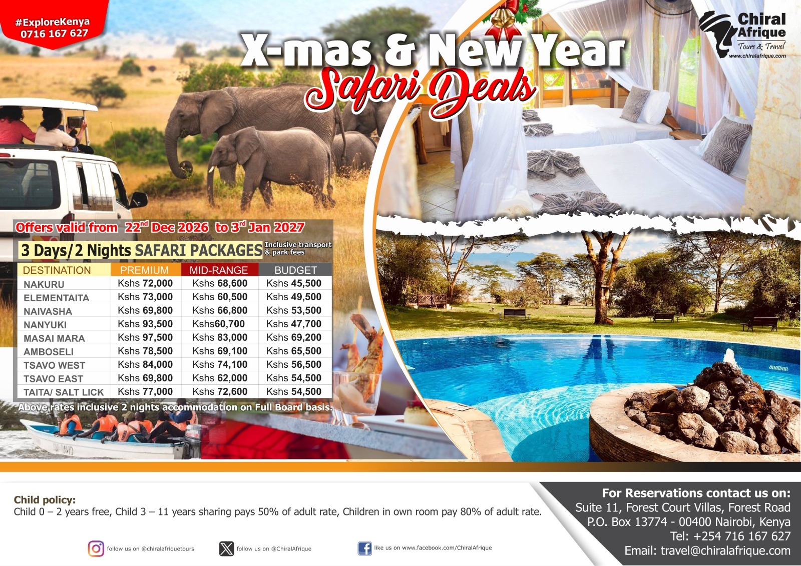 Christmas Safari Offers Christmas Safari Offers