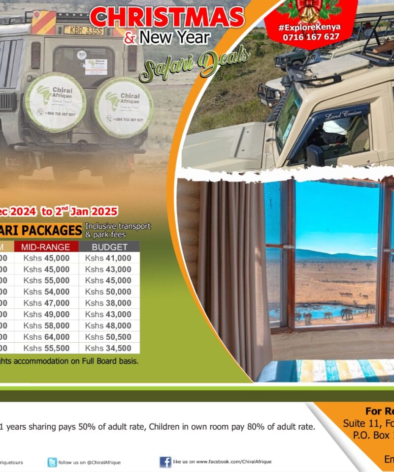 Christmas & Newyear safari deals