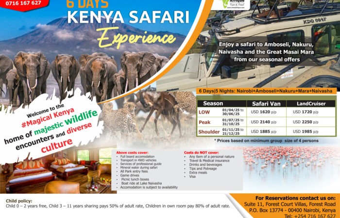 6 Days Kenya Safari Experience